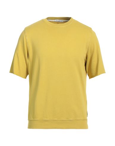 Shop Paolo Pecora Man Sweatshirt Ocher Size Xxl Cotton In Yellow