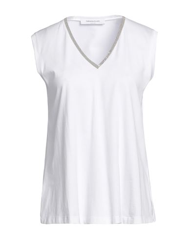 Fabiana Filippi Woman T-shirt White Size 8 Cotton, Ecobrass