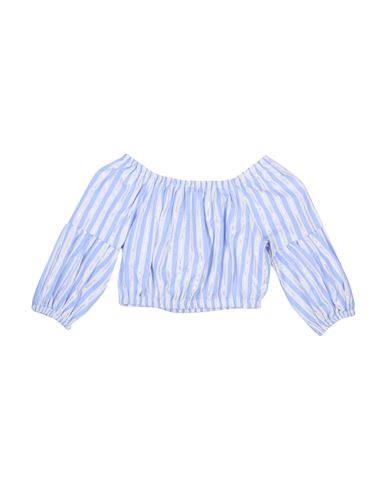Shop L:ú L:ú By Miss Grant Toddler Girl Top Light Blue Size 6 Polyester, Cotton, Metallic Fiber