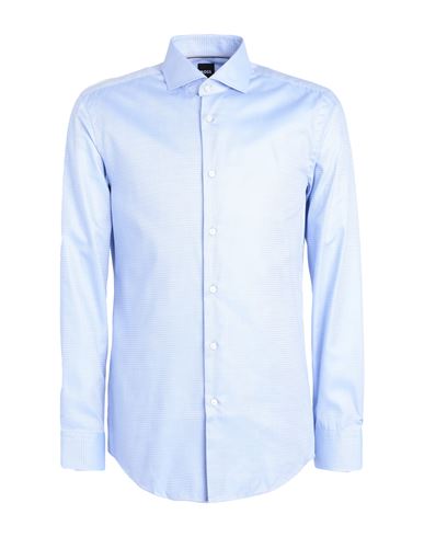 Hugo Boss Boss Man Shirt Light Blue Size 16 ½ Organic Cotton, Lyocell