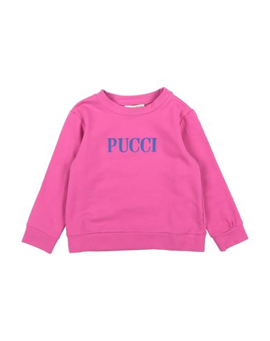 Shop Pucci Toddler Girl Sweatshirt Fuchsia Size 6 Cotton, Elastane In Pink