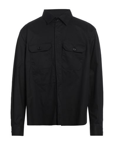 Zegna Man Shirt Black Size 3xl Cotton