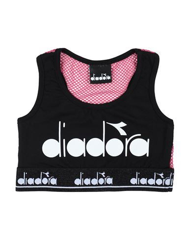 Shop Diadora Toddler Girl Top Black Size 6 Cotton, Elastane
