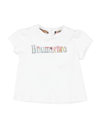 Miss Blumarine Newborn Girl T-shirt White Size 3 Cotton, Elastane In White