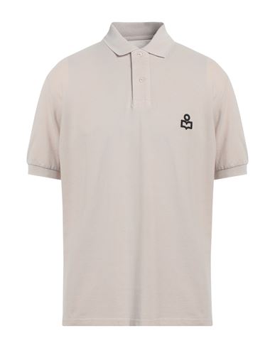 Shop Isabel Marant Man Polo Shirt Beige Size L Cotton, Polyester