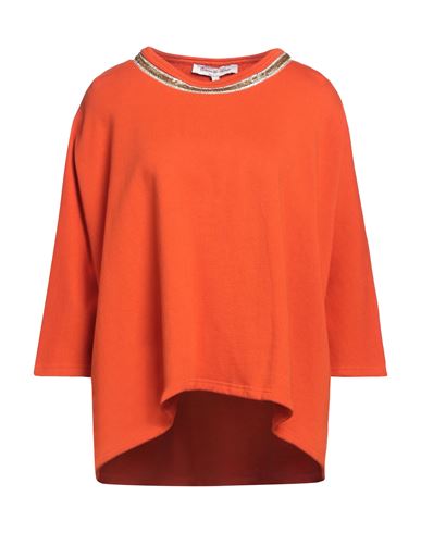 Connor & Blake Woman Sweatshirt Orange Size S Viscose