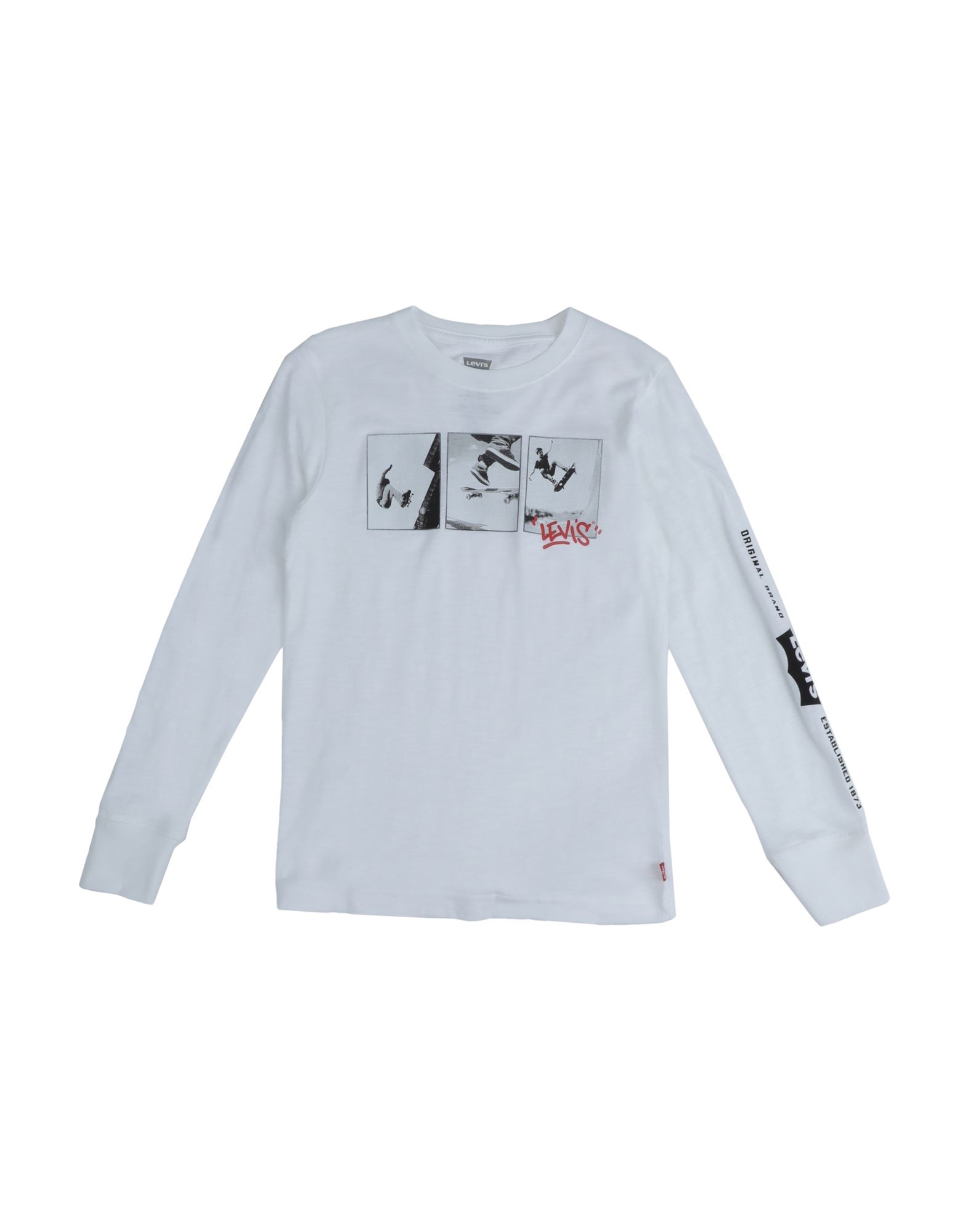 ԥ볫LEVI'S ܡ 9-16  T  ۥ磻 10 åȥ 60% / ݥꥨƥ 40% LVB?3PEAT?PHOTOREAL?LS?TEE