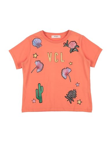 Shop Vicolo Toddler Girl T-shirt Orange Size 4 Cotton, Elastane