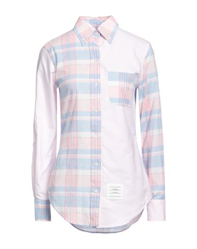 Shop Thom Browne Woman Shirt Pink Size 10 Cotton