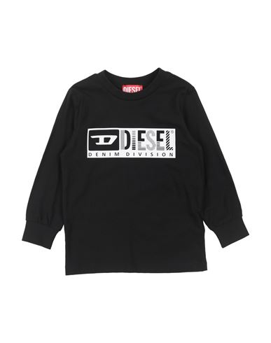 Shop Diesel Toddler T-shirt Black Size 6 Cotton