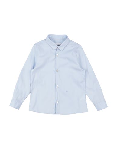 Shop Daniele Alessandrini Toddler Boy Shirt Sky Blue Size 4 Cotton, Polyamide, Elastane