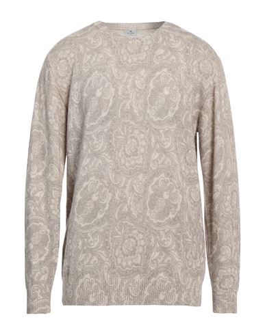 Shop Etro Man Sweater Beige Size Xl Wool