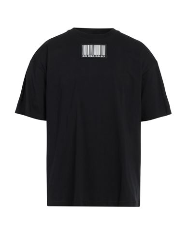 Vtmnts Man T-shirt Black Size L Cotton