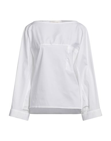 Liviana Conti Woman Top White Size 8 Cotton, Polyamide, Elastane