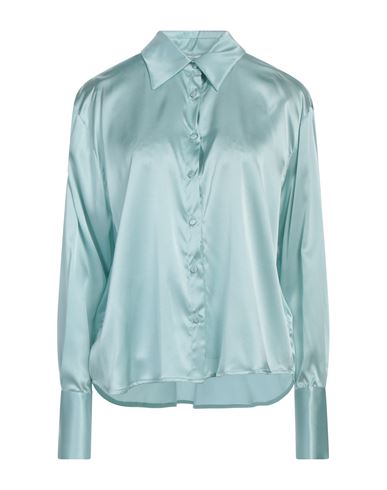 Maria Vittoria Paolillo Mvp Woman Shirt Light Green Size 6 Silk, Elastane