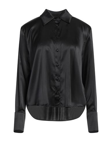 Maria Vittoria Paolillo Mvp Woman Shirt Black Size 4 Silk, Elastane