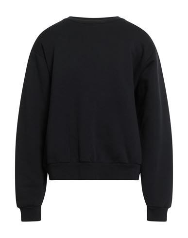 Acne Studios Woman Sweatshirt Black Size L Cotton, Polyester In Multi