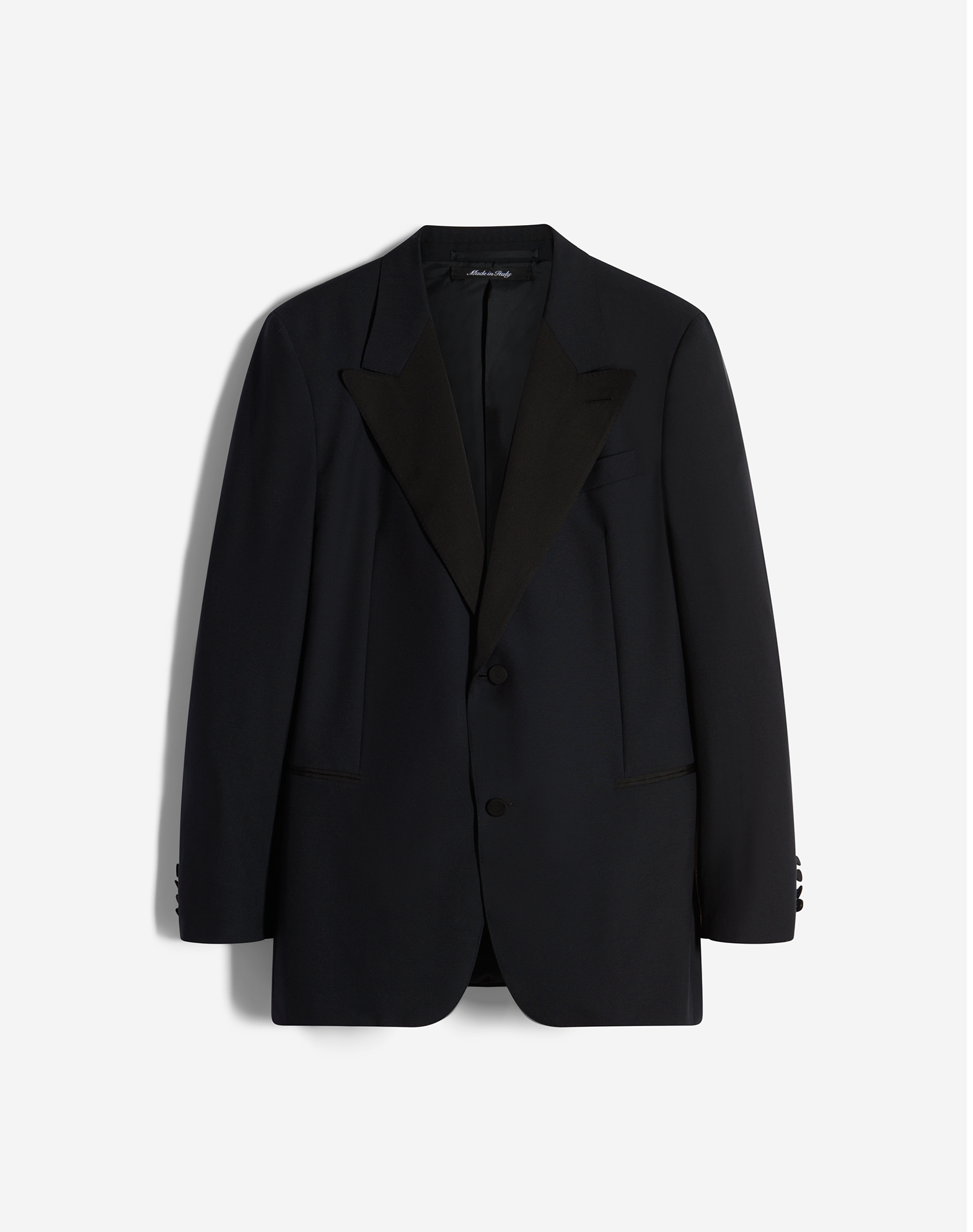 Dunhill Wool Barathea Society Evening Jacket In Black