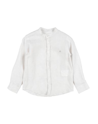 Shop Peuterey Toddler Boy Shirt Off White Size 4 Linen