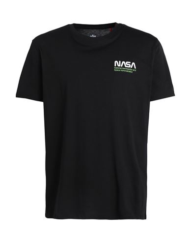 Alpha Industries Man T-shirt Black Size 3xl Cotton