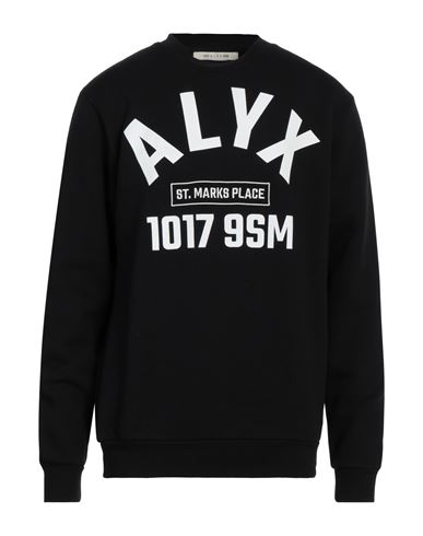 Shop Alyx 1017  9sm Man Sweatshirt Black Size M Cotton, Polyester, Elastane