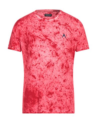 Hangar Man T-shirt Red Size M Cotton, Elastane