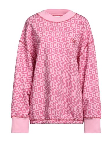 Gcds Woman Sweatshirt Pink Size Xxl Cotton