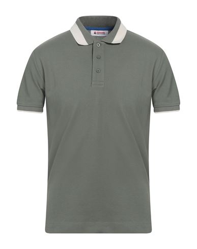 Invicta Man Polo Shirt Military Green Size M Cotton