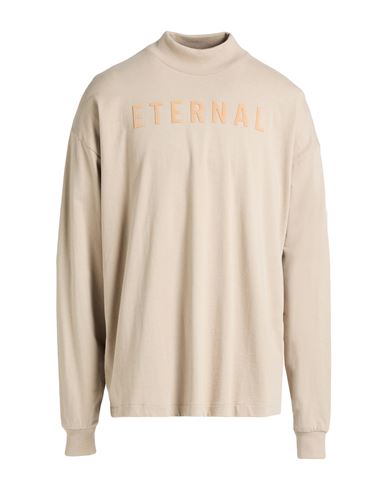 Fear Of God Man T-shirt Cream Size Xl Cotton In White