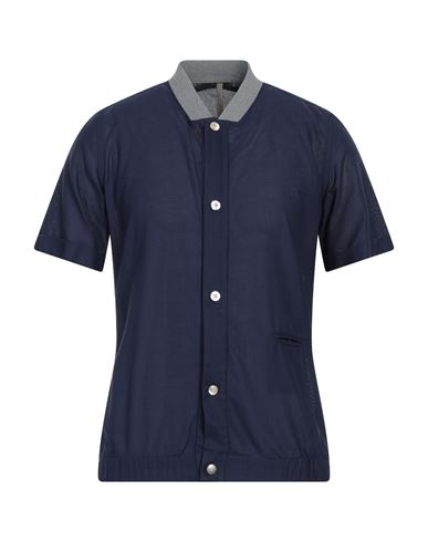 Dnl Man Shirt Navy Blue Size 15 ¾ Cotton