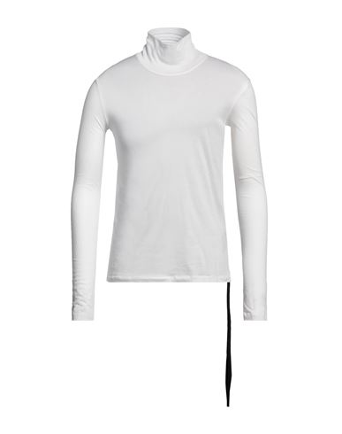Ann Demeulemeester Man T-shirt Ivory Size Xl Cotton, Silk In White