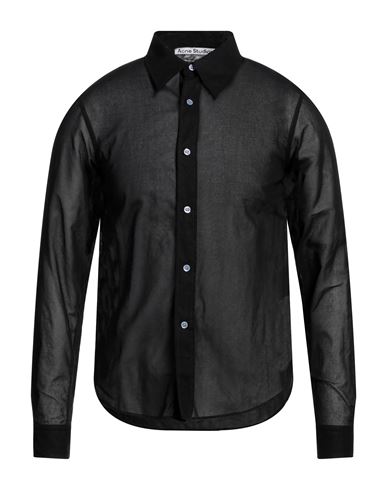 Acne Studios Man Shirt Black Size 36 Cotton