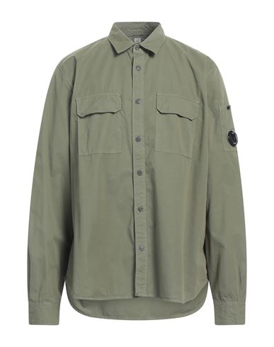 C.p. Company C. P. Company Man Shirt Military Green Size Xxl Linen
