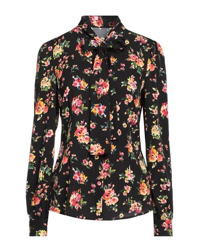 Dolce & Gabbana Woman Shirt Black Size 6 Silk, Elastane