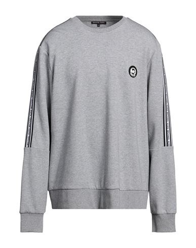 Michael Kors Mens Man Sweatshirt Grey Size 3xl Cotton, Polyester In Gray