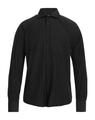 Egon Von Furstenberg Man Shirt Black Size 17 Cotton