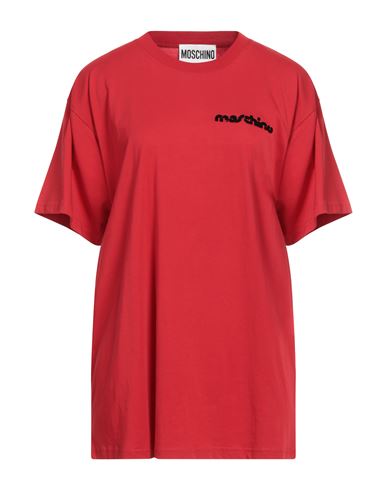 Moschino Woman T-shirt Red Size M Cotton