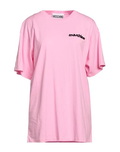 Moschino Woman T-shirt Pink Size M Cotton