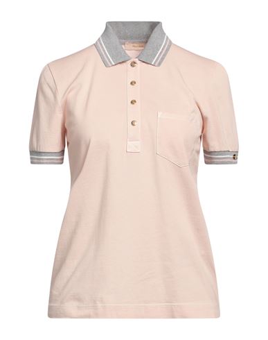 Marani Jeans Woman Polo Shirt Blush Size 4 Cotton, Elastane In Pink