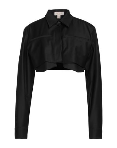 Materiel Matériel Woman Shirt Black Size 6 Wool, Polyamide, Elastane