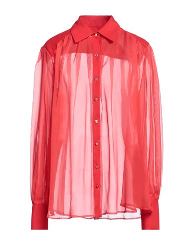 Alma Sanchez Woman Shirt Red Size 6 Polyester