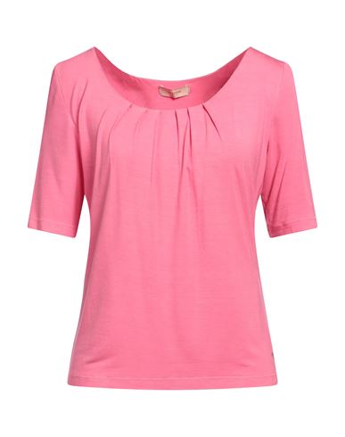 Marani Jeans Woman T-shirt Fuchsia Size 8 Viscose, Elastane In Pink