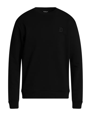 Dondup Man Sweatshirt Black Size L Cotton, Elastane