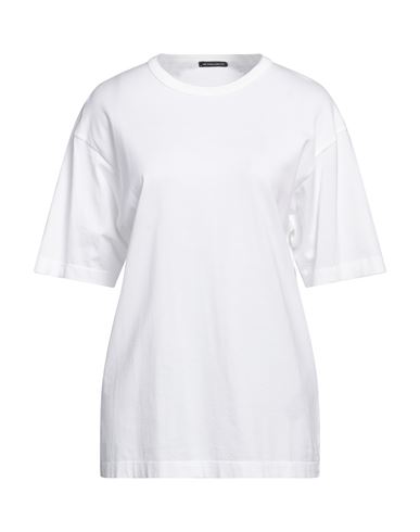 Shop Ann Demeulemeester Woman T-shirt White Size S Cotton