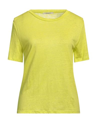 Kangra Woman T-shirt Acid Green Size 8 Linen