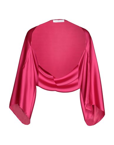 Simona Corsellini Woman Shrug Fuchsia Size Onesize Polyester In Pink