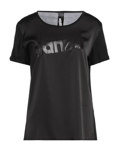 Shop Dimensione Danza Woman T-shirt Black Size Xs Modal, Polyester, Elastane