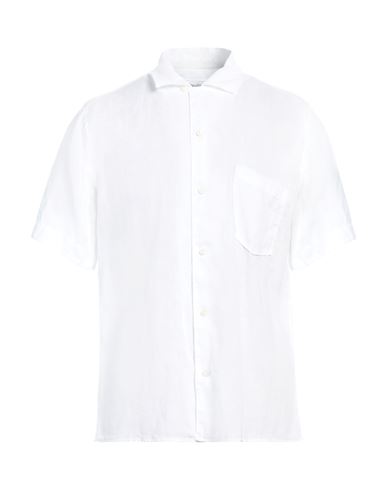 Tintoria Mattei 954 Man Shirt White Size 15 ½ Linen