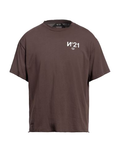 N°21 Man T-shirt Cocoa Size Xxl Cotton In Brown