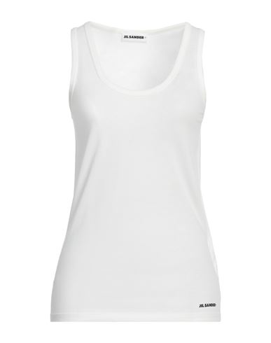 Jil Sander+ Woman Tank Top Ivory Size S Cotton In White